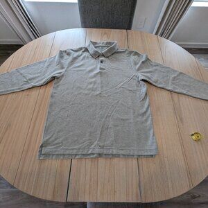 L.L. BEAN Traditional Fit Cotton Polo Shirt (Heather Gray) Medium